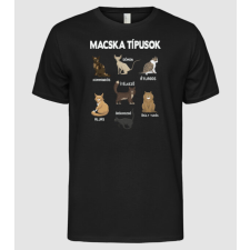 Pólómánia macska típusok fehér - Férfi Alap póló férfi póló