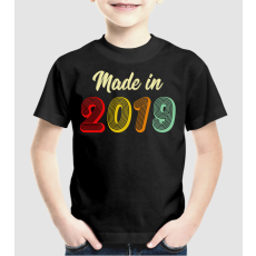 Pólómánia made in 2019 retro - Uniszex Gyerek Póló