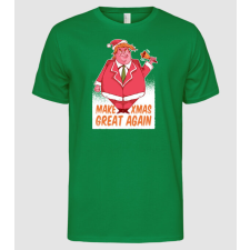 Pólómánia Make Xmas Great again Trump vicces karácsonyi póló - Férfi Alap póló férfi póló