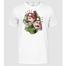 Pólómánia Mario és Luigi - Férfi Alap póló férfi póló