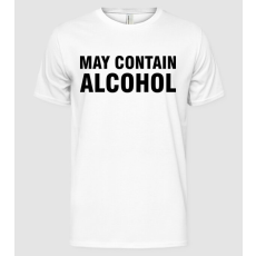 Pólómánia May contain alcohol - Férfi Alap póló