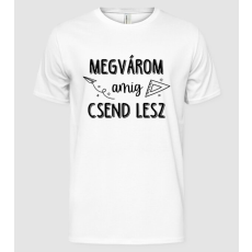 Pólómánia Megvárom amíg csend lesz - Férfi Alap póló
