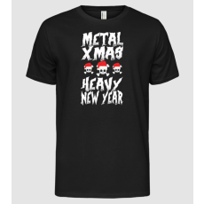 Pólómánia Metal x-mas - Heavy new year - Férfi Alap póló