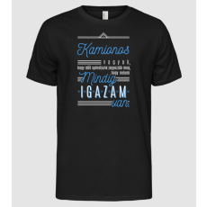 Pólómánia Mindig igazam van - KAMIONOS - Férfi Alap póló
