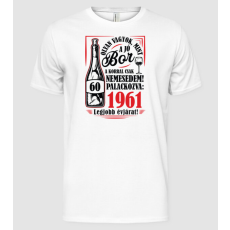 Pólómánia MINT A JÓ BOR 60 éves - Férfi Alap póló