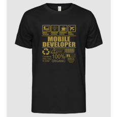 Pólómánia Mobile developer - Férfi Alap póló
