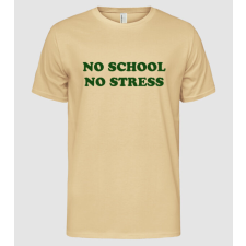 Pólómánia no school no stress - Férfi Alap póló férfi póló