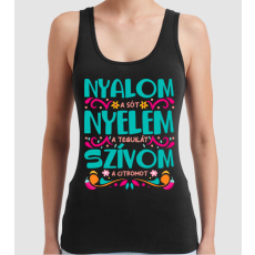 Pólómánia Nyelem nyalom tequila - Női Trikó