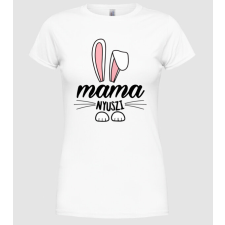 Pólómánia Nyuszicsalád mama - Női Kerek nyakú Póló női póló