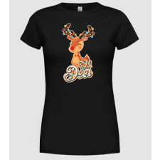 Pólómánia Oh deer - Női Kerek nyakú Póló női póló
