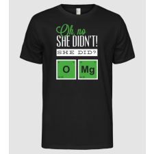 Pólómánia Oh no she didn't did she - Férfi Alap póló férfi póló
