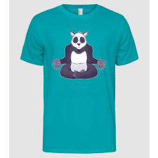 Pólómánia Panda Meditálás - Férfi Alap póló férfi póló