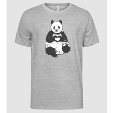 Pólómánia Panda szív - Férfi Alap póló férfi póló