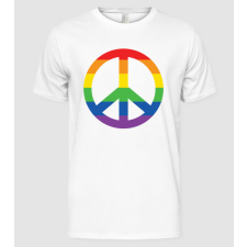 Pólómánia Peace pride - Férfi Alap póló férfi póló