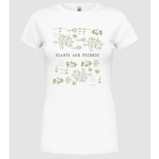 Pólómánia Plants are friends - Női Kerek nyakú Póló női póló
