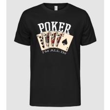 Pólómánia Poker All in - Férfi Alap póló férfi póló