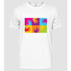 Pólómánia Pop art hands - Férfi Alap póló
