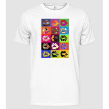 Pólómánia Pop art lips - Férfi Alap póló férfi póló
