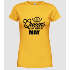 Pólómánia queens may - Női Kereknyakú Póló
