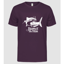 Pólómánia Respect the fish - Férfi Alap póló férfi póló