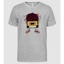 Pólómánia Retro Kazetta Afró hajjal - Férfi Alap póló férfi póló