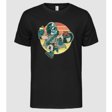Pólómánia Retro Mandalorian Harcos - Férfi Alap póló