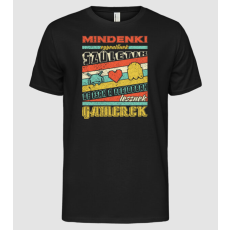 Pólómánia Retro mindenki egyenlő gamer   - Férfi Alap póló
