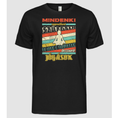 Pólómánia Retro mindenki egyenlő jóga   - Férfi Alap póló