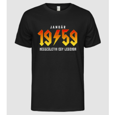 Pólómánia Rock születésnap 1959 Január - Férfi Alap póló férfi póló