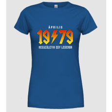 Pólómánia Rock születésnap 1979 Április - Női Kerek nyakú Póló