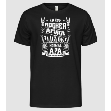 Pólómánia Rocker apuka vagyok - Férfi Alap póló