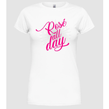 Pólómánia Rosé all day - Női Kereknyakú Póló női póló