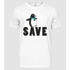 Pólómánia Save penguin - Férfi Alap póló férfi póló