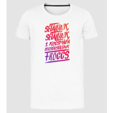 Pólómánia Sétálunk... - Férfi Prémium Slim-Fit Póló férfi póló