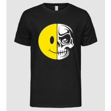 Pólómánia Smiley Skull - Férfi Alap póló férfi póló