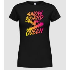 Pólómánia snowboard queen - Női Kerek nyakú Póló női póló