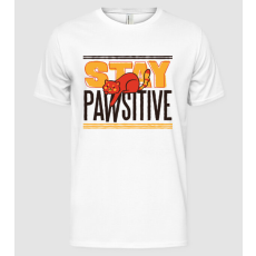 Pólómánia Stay Pawsitive - Férfi Alap póló