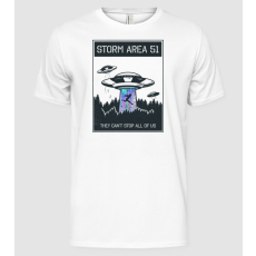 Pólómánia Storm area 51 - They can't stop all of us dark - Férfi Alap póló