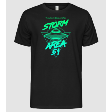 Pólómánia Storm area 51 ufo green - Férfi Alap póló férfi póló