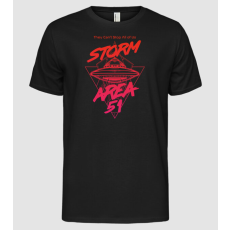 Pólómánia storm area 51 ufo orange - Férfi Alap póló