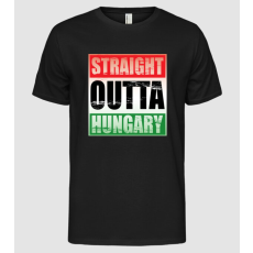 Pólómánia Straight Outta Hungary - Férfi Alap póló