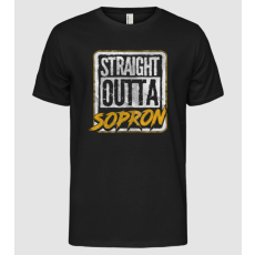 Pólómánia Straight Outta Sopron - Férfi Alap póló