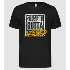 Pólómánia Straight Outta SZEGED - Férfi Alap póló