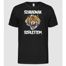 Pólómánia Szabadnak Születtem Tigris - Férfi Alap póló férfi póló