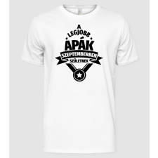 Pólómánia Szimpla Csillagos Szülinapos Apa SZEPTEMBER - Férfi Alap póló férfi póló