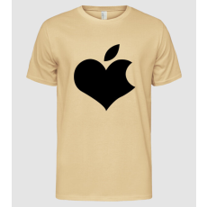 Pólómánia sziv_apple_fekete - Férfi Alap póló