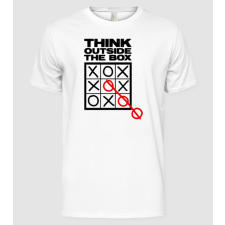 Pólómánia Think outside the box.eps - Férfi Alap póló férfi póló