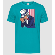Pólómánia Uncle Sam imádkozik - Férfi Alap póló férfi póló