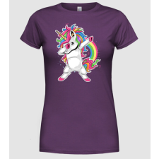 Pólómánia Unicorn Dab - Női Kerek nyakú Póló női póló