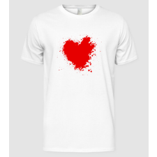 Pólómánia Vércsepp-szív - Férfi Alap póló férfi póló